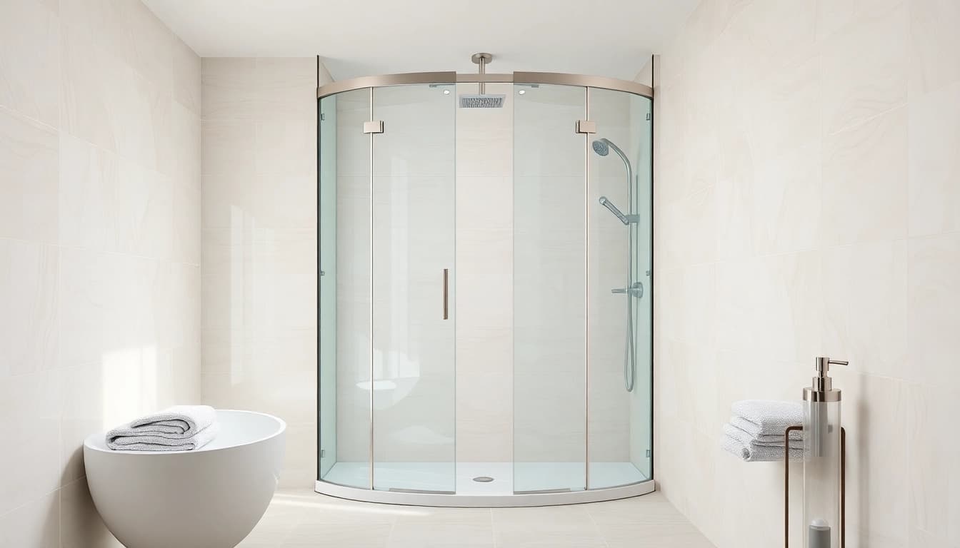 Funktionale sonni Duschkabine 90x90 in modernem Badezimmer mit elegantem Design und hellem Licht.