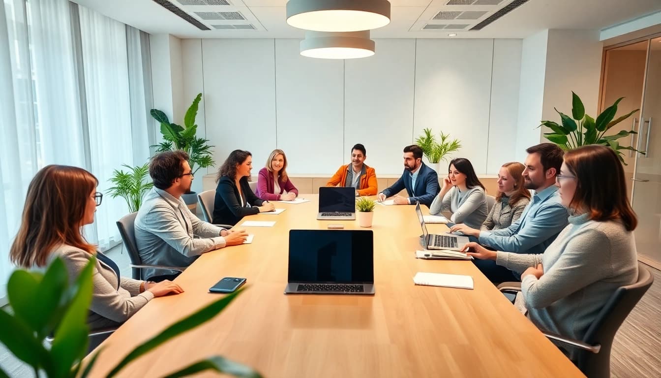 Professionelles Team im Büro, das für Headhunter Hagen Strategien entwickelt.