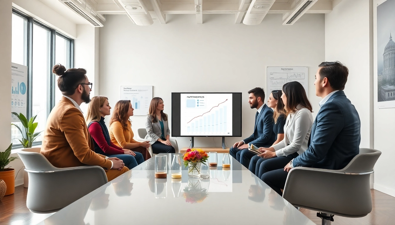 GmbH gründen Schweiz: Professionelle Besprechung mit Unternehmern im modernen Büro.