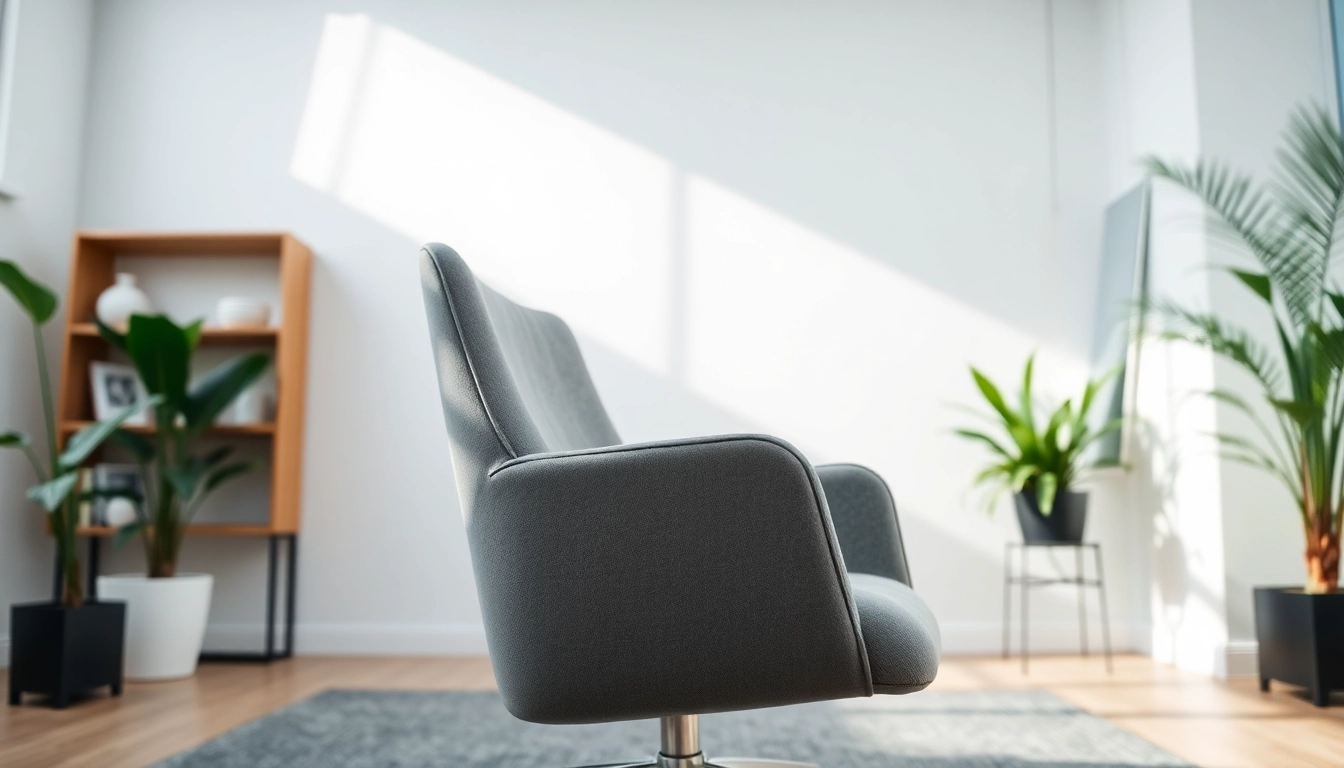 Refurbished Vitra chair in a stylish office setting, showcasing modern design and comfort.