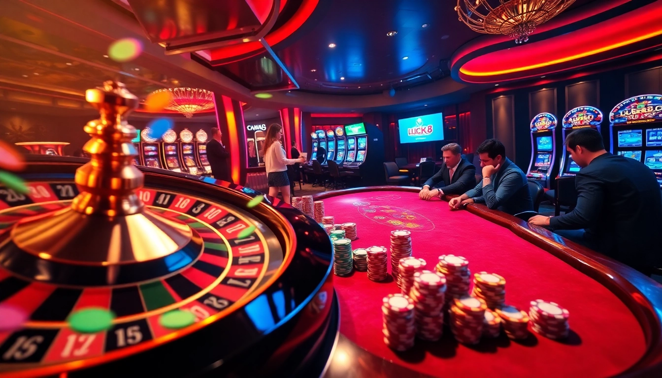 Experience the thrill of Nhà cái Luck8 with engaging casino games and vibrant gambling scenes.