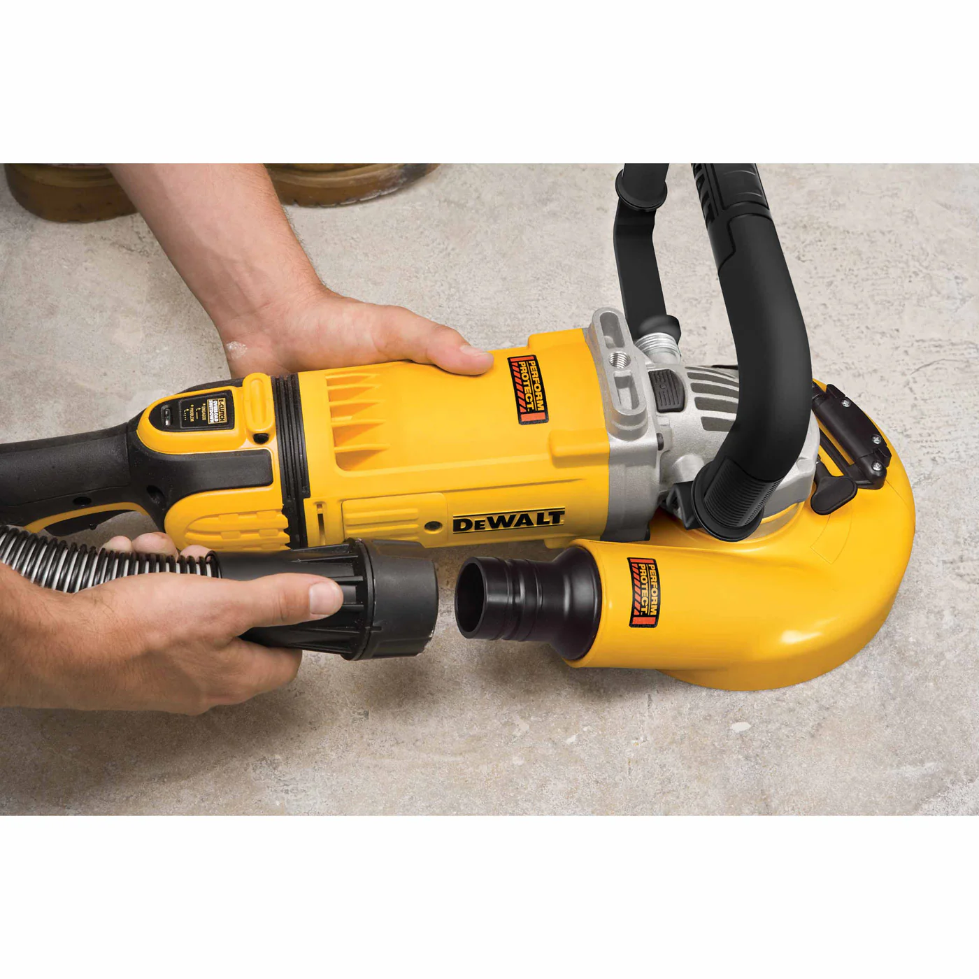 Vorteile der Spindelarretierung beim DeWALT Winkelschleifer