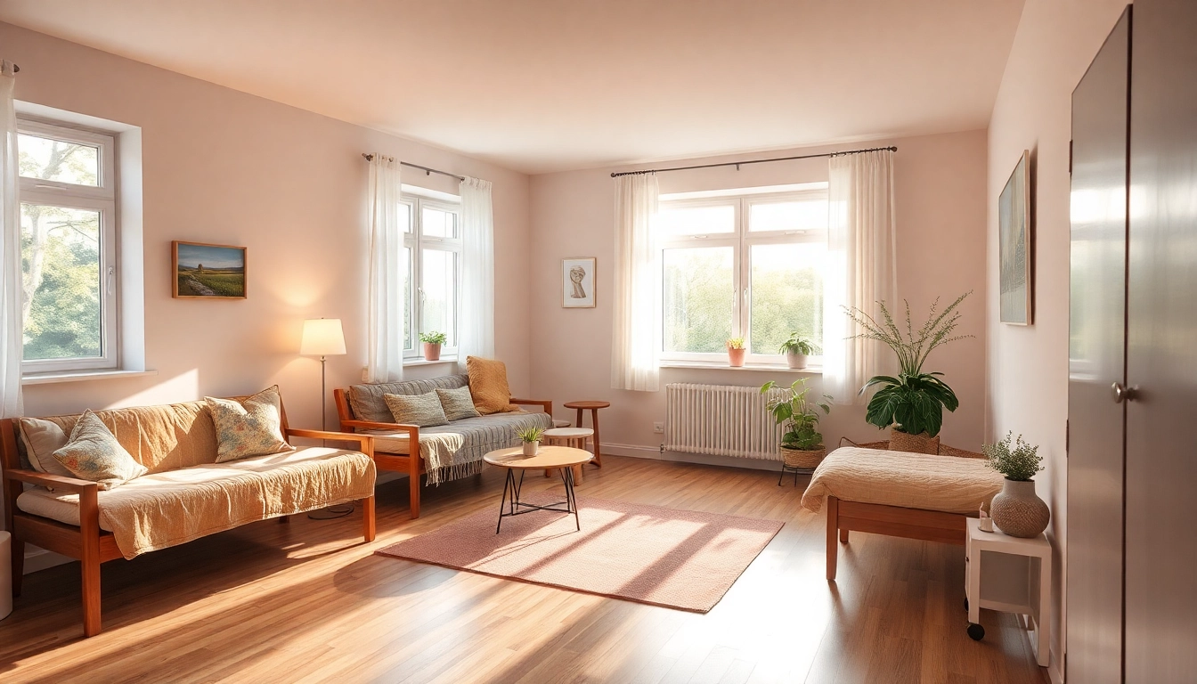 Intensivpflege Hameln: freundliche Pflegeumgebung mit sanften Farben und natürlichem Licht.
