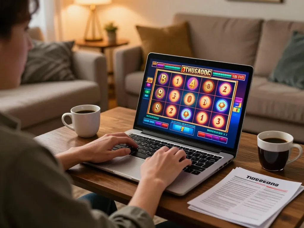 Engaging online slots gameplay at home featuring MB66 with colorful reel animations.