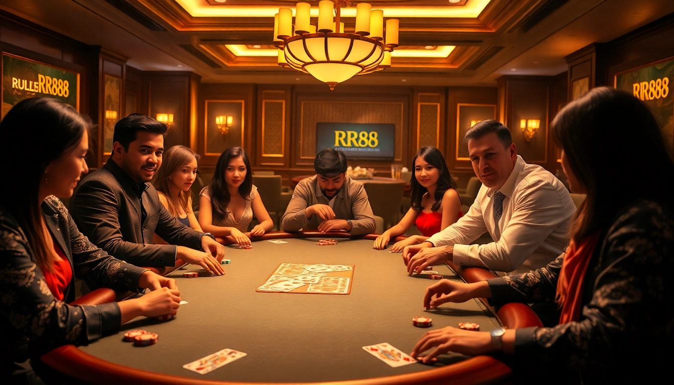 Experience high-stakes poker at https://rr88wang.com/ with vibrant chips and engaged players.