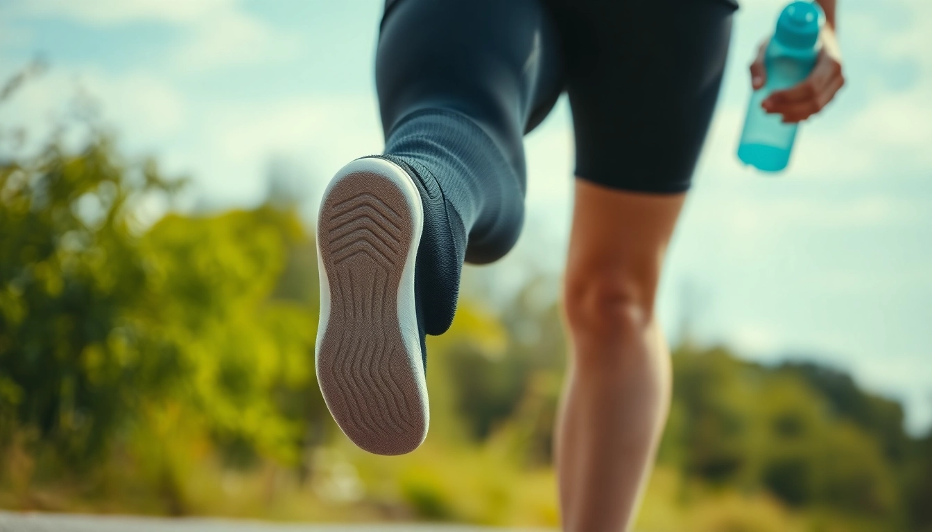Trage Kompressionssocken für optimalen Komfort und Unterstützung während des Sports.
