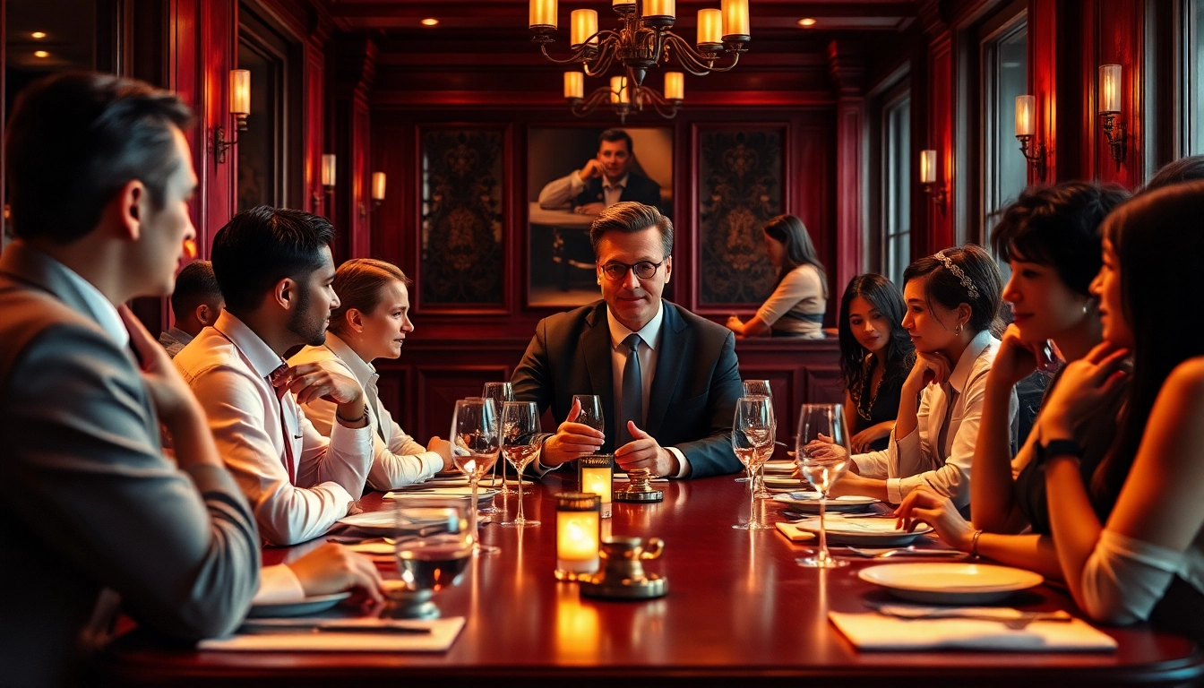 Headhunter Gastronomie interviewing candidates in a stylish restaurant.