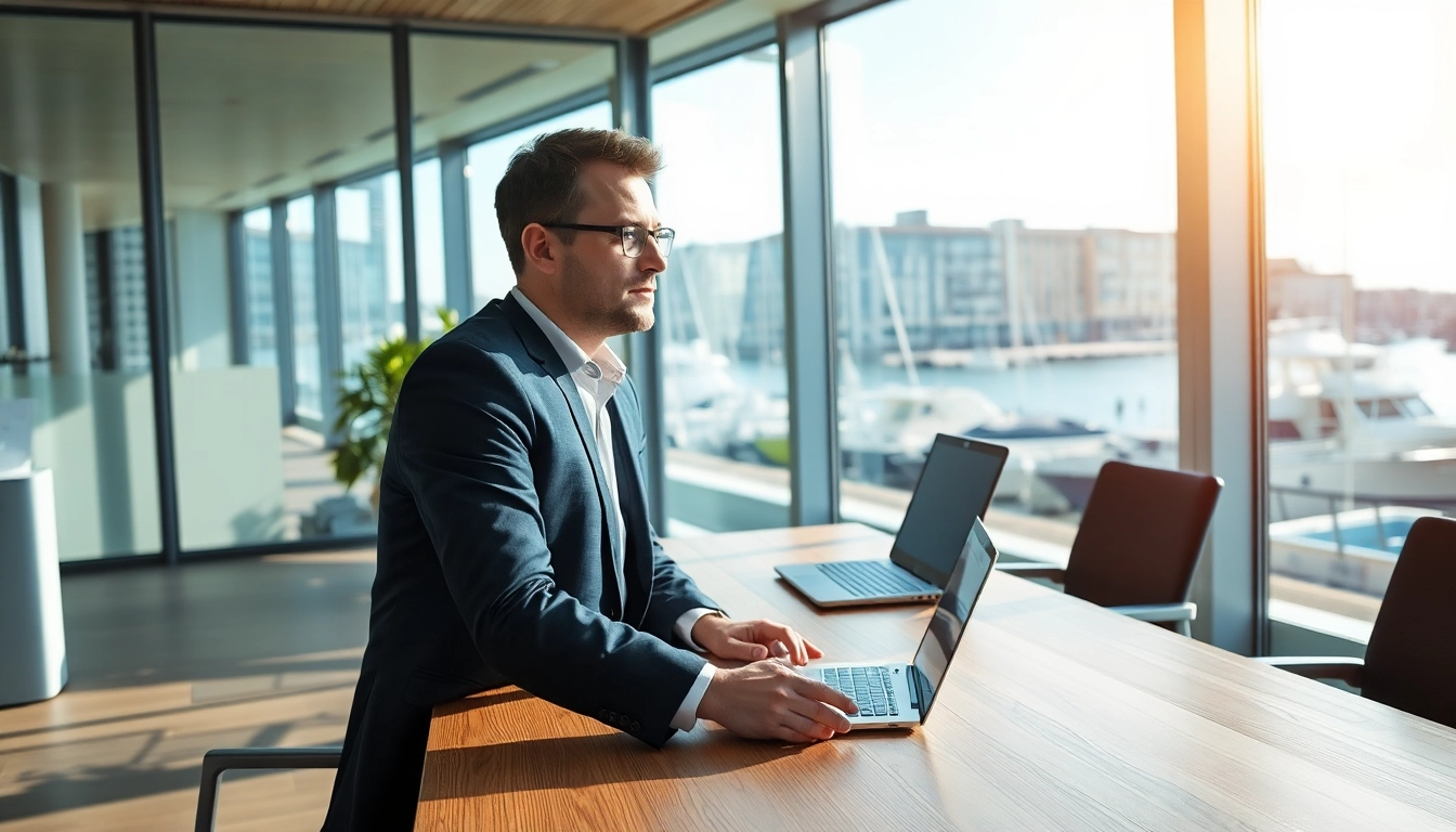 Headhunter Kiel berät einen qualifizierten Kandidaten in einem modernen Büro.