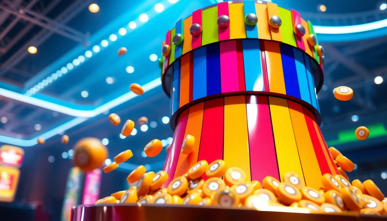 Erleben Sie die aufregende Welt von Plinko mit bunten Kugeln, die an einer hochmodernen Pyramide abprallen.