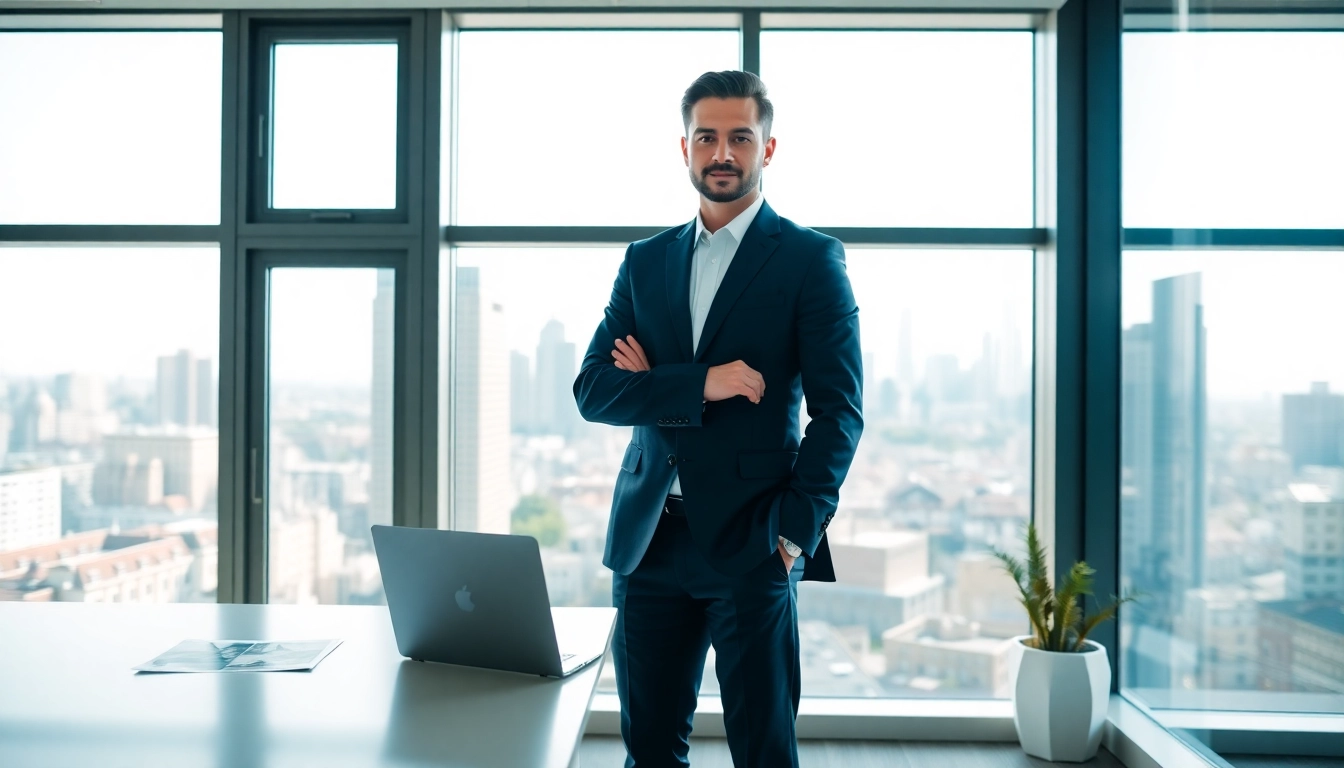 Handel von Immobilien durch Immobilienmakler Frankfurt Ginnheim in einem modernen Büro.