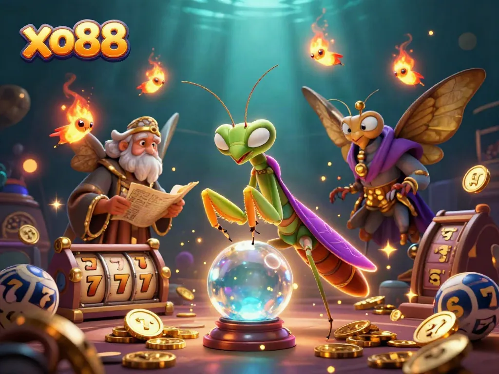 Experience the thrill of winning in xo88 with vibrant casino elements and captivating characters.