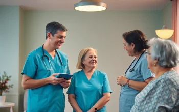 Pflegekraft unterstützt einen Seniorenpatienten in Troisdorf durch den ambulanten Pflegedienst Troisdorf.