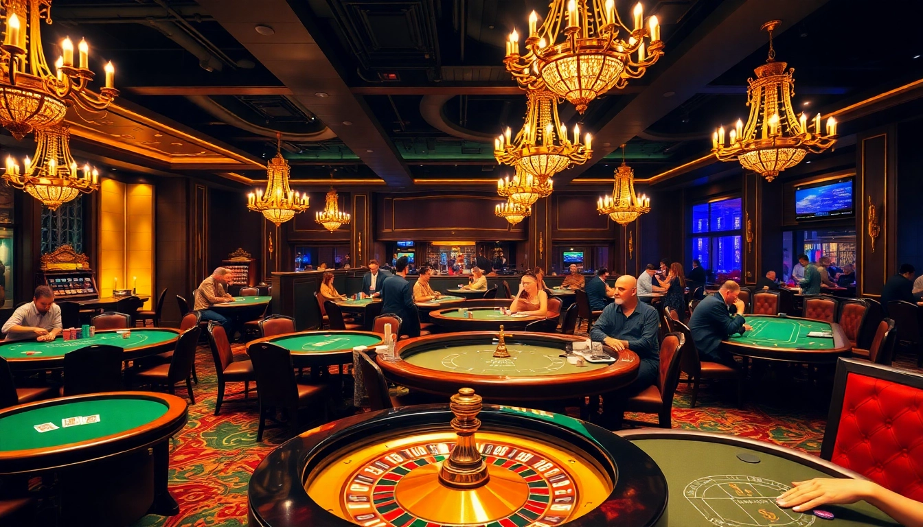 Witness thrilling gambling action at S8 with vibrant casino tables and vibrant player interactions.