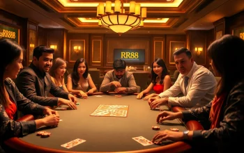 Experience high-stakes poker at https://rr88wang.com/ with vibrant chips and engaged players.