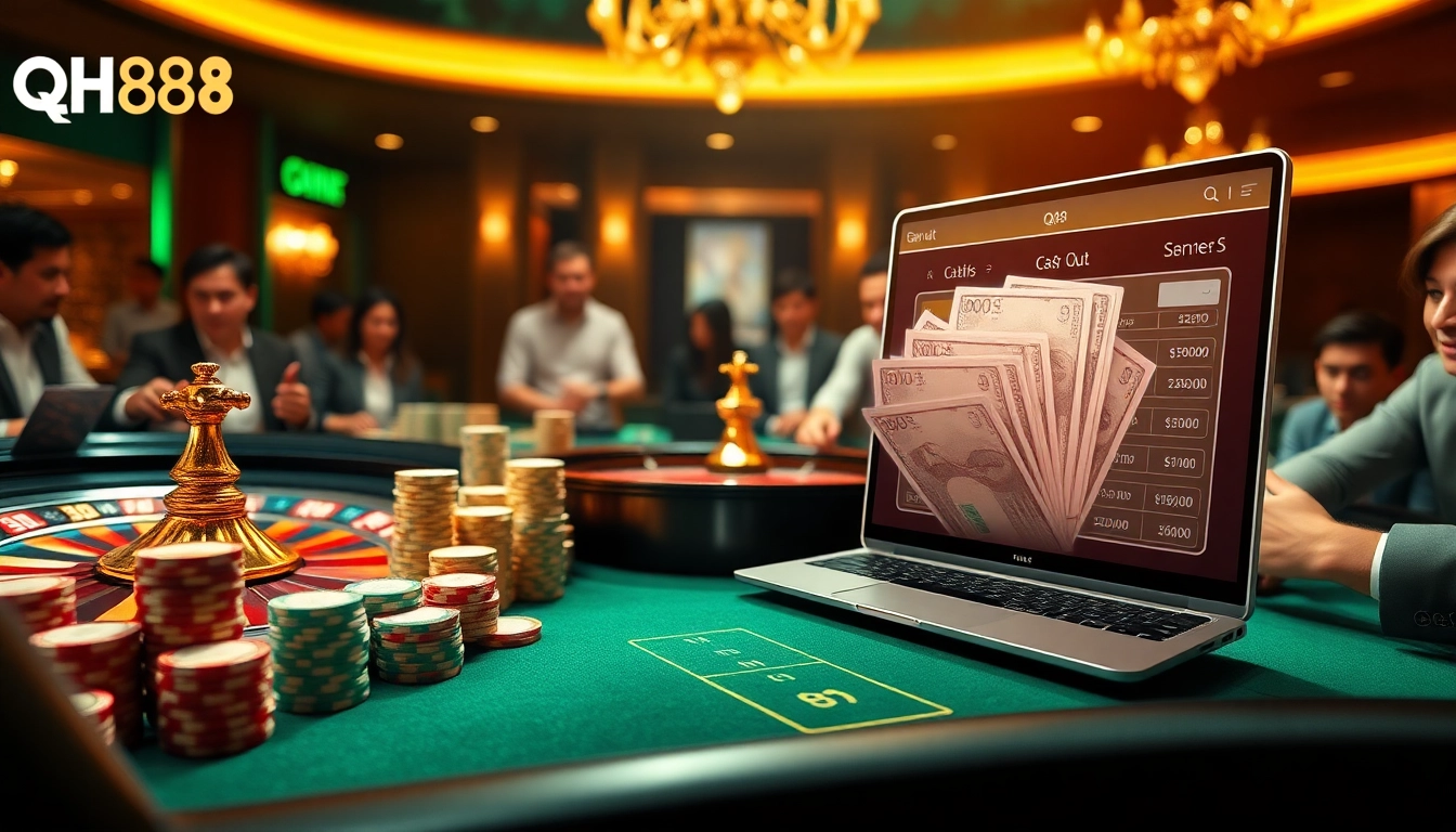 Experience the thrill of betting at qh88 with vibrant casino visuals and exciting gameplay.