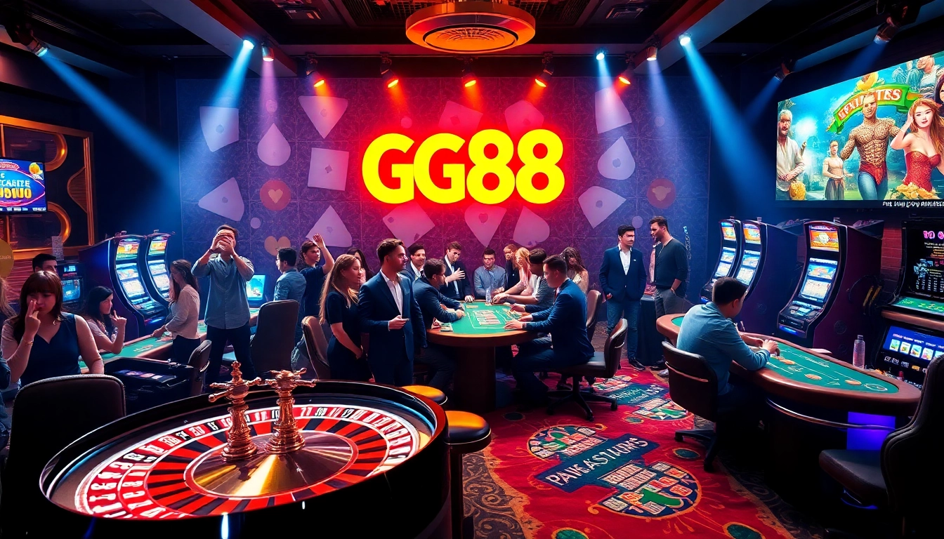 Experience high-stakes gaming at GG88 with vibrant roulette and engaging slot machines.