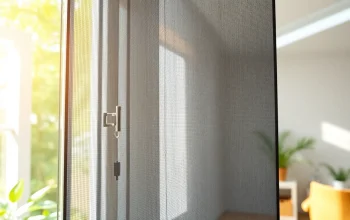 Fliegengittermaxx zeigt ein elegantes Fliegengitter, das an einem Fenster installiert ist.