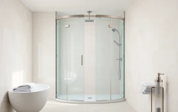 Funktionale sonni Duschkabine 90x90 in modernem Badezimmer mit elegantem Design und hellem Licht.