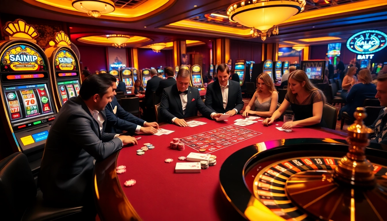 Players enjoying tension-filled moments at a luxurious casino table with Plagiatssoftware Plagaware resources in the background.