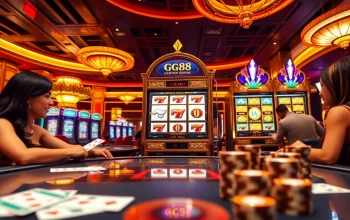 Players winning on the exciting gg88 slot machine in a vibrant casino setting.