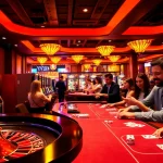 Experience the thrill of online gambling at HM88 with exciting game visuals and vibrant casino atmosphere.