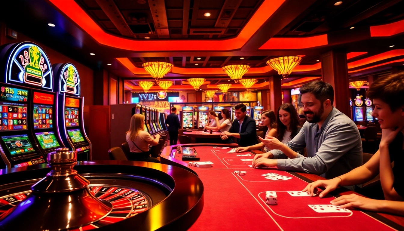 Experience the thrill of online gambling at HM88 with exciting game visuals and vibrant casino atmosphere.
