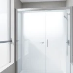 Der elegante sonni Duschkabine 90x90 in einem modernen Badezimmer, das zeitgenössisches Design zeigt.