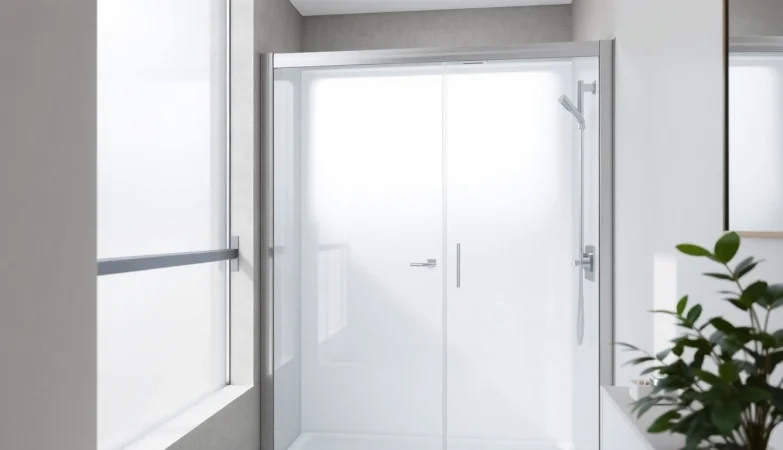 Der elegante sonni Duschkabine 90x90 in einem modernen Badezimmer, das zeitgenössisches Design zeigt.