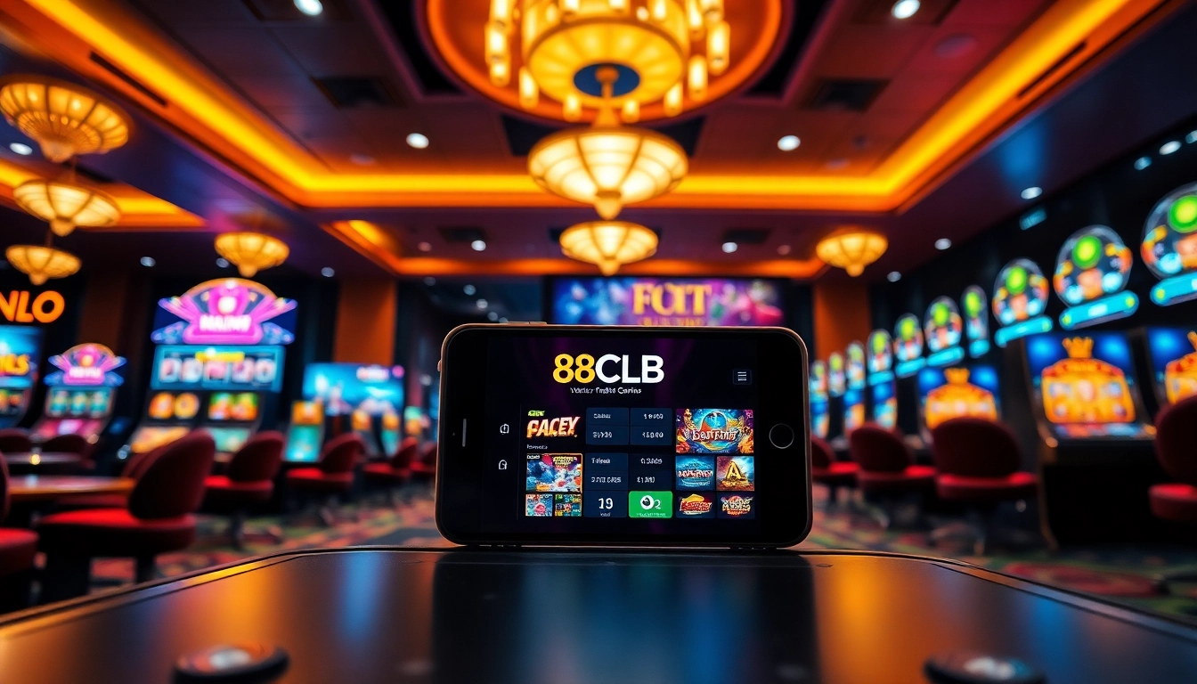 Experience the excitement of online gaming at https://88clb.bond/ with a vibrant casino interface showcasing popular games.