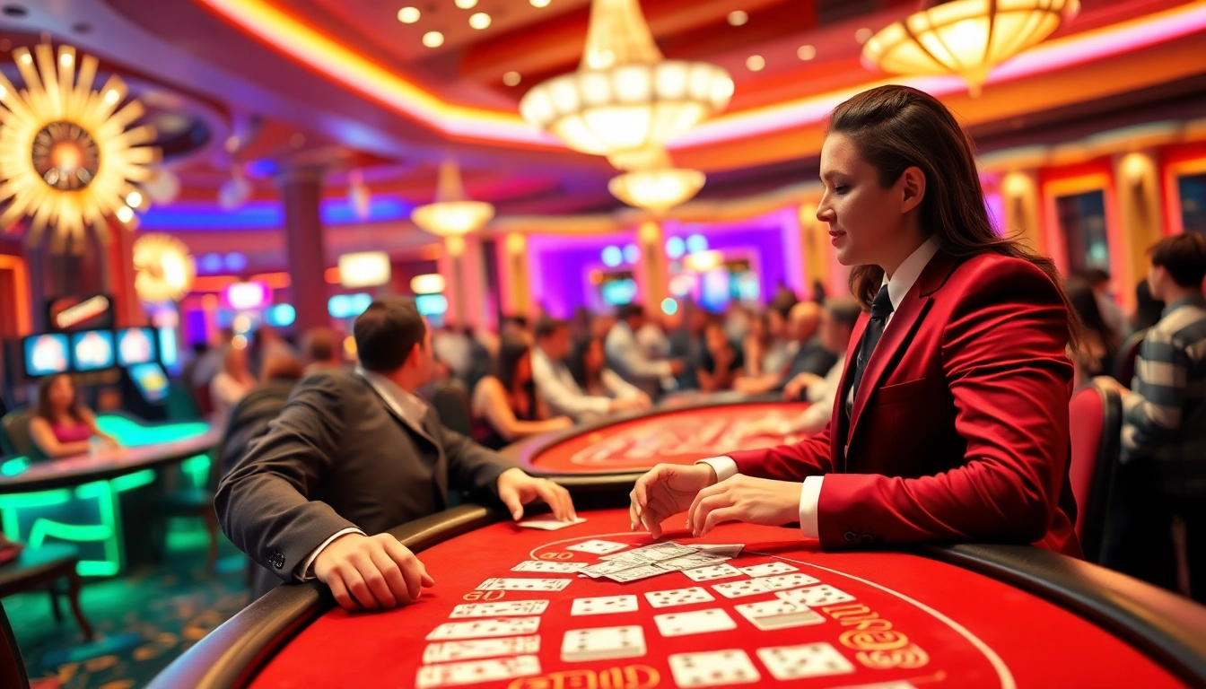 Erleben Sie intensivpflege frankfurt in einem lebhaften Casino mit spannenden Spielen und eleganten Tischen.