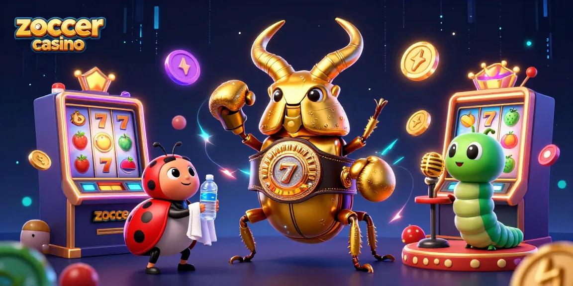 Engage with zoccer casino's vibrant 3D illustration featuring a lively showdown of charismatic characters in a dynamic gaming setting.