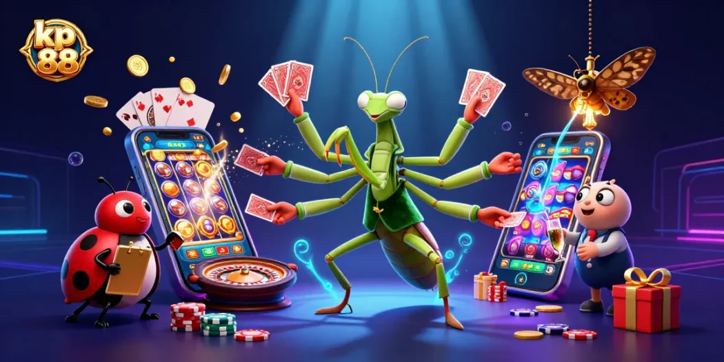 Experience the thrill of kp 88 slots with interactive characters and vibrant casino elements.